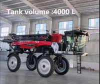 Pulvérisateur agricole 2000 litres fumigateurs automoteurs tracteur à flèche de 40 mètres pulvérisateur de maïs et de riz avec CE