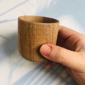 Mini tasse naturelle en bois pour le thé et le café, ustensile de table fabriqué au Vietnam - Product Image 5