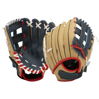 Guantes de Béisbol para Lanzador Zurdo Hechos en Fábrica, Cuero Engrosado Resistente a Desgarros, Correa de Muñeca Ajustable, Antideslizantes, Unisex