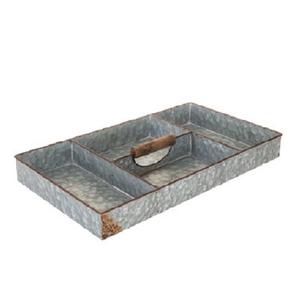 StarDesign-Ensemble d'ustensiles de cuisine en or galvanisé à 4 sections, porte-ustensiles de forme ovale avec porte-couverts à bordure - Product Image 3