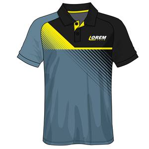 เสื้อทีมคริกเก็ตแบบใหม่ สกรีนชื่อและหมายเลขตามสั่ง พร้อมปกเสื้อ พิมพ์ลายแบบซับลิเมชั่น สำหรับเบสบอลและซอฟต์บอล - Product Image 1