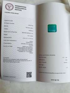 IGI Certificado AAA Calidad Origen colombiano Esmeralda natural Corte Piedra preciosa suelta Excelente brillo Bonito color verde 0.97CTS Muy - Product Image 4