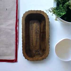 Cuenco pequeño de mesa decorativo de estilo moderno tallado a mano con textura de mango natural al por mayor para velas de relleno de cera - Product Image 2