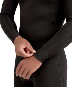 Combinaison noire super extensible de haute qualité, imperméable avec logo personnalisé, combinaison écologique de 5mm avec fermeture éclair sur la poitrine pour hommes - Product Image 4