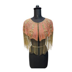 Cape perlée faite à la main pour femme 2025 – Qualité supérieure 100 % coton – Prix de gros pour l'exportation - Product Image 1