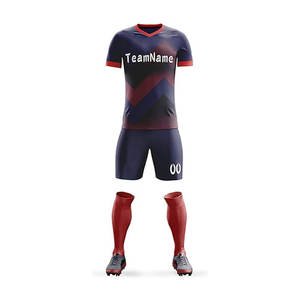 Ropa de fútbol Conjunto de 2 piezas Tela transpirable Conjunto completo juvenil Kits de uniformes de fútbol - Product Image 1