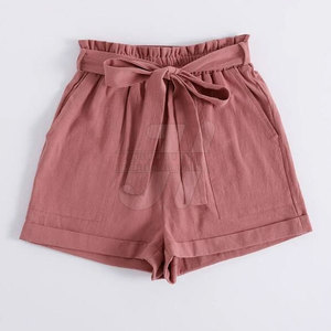 Pantalones cortos de mezcla de algodón de verano para mujer Corte fluido y estilo relajado Diseño transpirable Precio al por mayor - Product Image 1