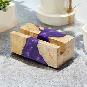 Support de téléphone en résine époxy de qualité supérieure, élégant, fait à la main, durable, support de bureau pour tous les smartphones - Product Image 2