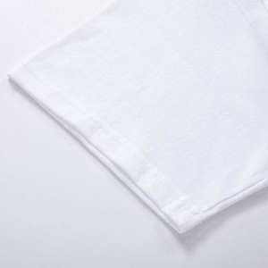 T-Shirt Homme de Haute Qualité 100% Coton Blanc Lourd Surdimensionné 180 Grammes Style Décontracté Respirant Été Uni Blanc 100% Coton Cou - Product Image 2