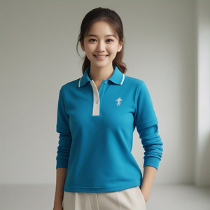 100% coton Polyester Polo femmes vêtements de sport manches détachables Golf Polo Slim Fit respirant Polo femmes - Product Image 2