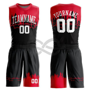 Camisetas de baloncesto Personalizadas Impresión por sublimación completa diseño libre BSCI venta al por mayor ropa deportiva nuevo modelo Logo equipo escolar pantalones cortos - Product Image 4