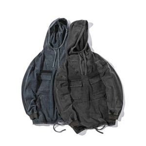 Sudaderas Lisas al por Mayor de Alta Calidad, Sudaderas de Felpa de Algodón, Sudaderas Lisas Extra Grandes Desgastadas para Hombre - Product Image 2