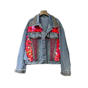 New Arrival Latest Design <b>Rhinestone</b> <b>Jacket</b> for Women Denim <b>Jacket</b> High Quality Women Jean <b>Jacket</b> - Product Image 1