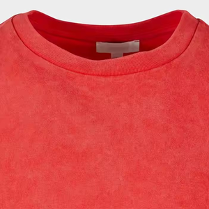 T-shirt en relief respirant pour hommes avec logo et design personnalisés Nouveauté tendance T-shirts délavés à l'acide surdimensionnés OEM - Product Image 3