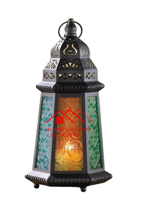 Linterna árabe con acabado de cobre, linterna de Metal superventas a precio mayorista, linterna de Metal para decoración de mesa - Product Image 3