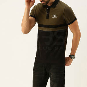 Buena calidad de manga corta Slim Fit hombres Polo camiseta última llegada personalizada manga corta hombres Polo camiseta - Product Image 4