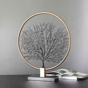 Escultura decorativa de árbol negro mate, árbol de hierro con palos secos originales para sala de estar, dormitorio y decoración del hogar - Product Image 2