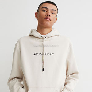 Sudadera con capucha negra Unisex de alta calidad Boxy Fit con Popular de gran tamaño para Puff Print Custom Logo Printed Cotton para invierno - Product Image 1