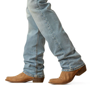 กางเกงยีนส์เอวกว้างผู้ชายใส่สบายทุกขนาดทรงเข้ารูปปกติ - Product Image 4