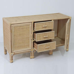 BSCI Factory Rattan <b>Cabinet</b> 2 Doors Drawers - Product Image 2