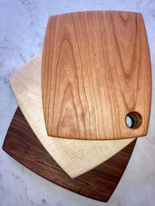 Planche à découper rectangulaire en bois naturel, durable, épaisseur 1,2 cm, pour légumes, fruits, viande, pain, compatible lave-vaisselle - Product Image 5