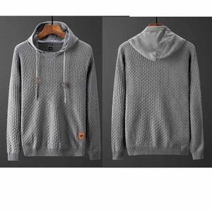 Sudadera de algodón 100% para hombre con capucha y bolsillo Sudadera de punto transpirable Diseño de estampado tejido de alta calidad en venta - Product Image 5