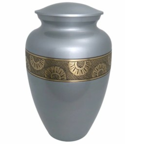 Urna de cremación para adultos de latón de nuevo diseño de alta calidad con Peltre y urna de cremación clásica superior con acabado negro. - Product Image 3
