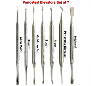 Poignée ergonomique manuelle en acier inoxydable NOMI BROTHERS DENTAL Root Elevator par Lore - Product Image 5
