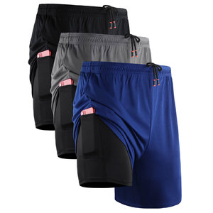 Short de course 2 en 1 pour homme, à séchage rapide, avec doublure, pour la gym - Product Image 2