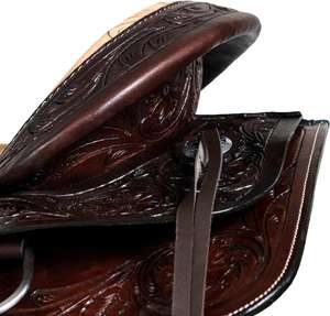 Selle de cheval occidentale au MEILLEUR PRIX DU FABRICANT RANCH ROPE RACING PRODUCTS D'INDE AVEC ACCESSOIRES Meilleure qualité - Product Image 4