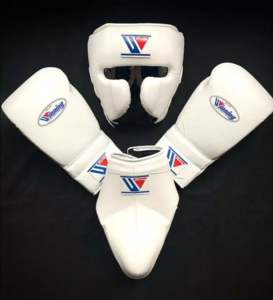 Professional Factory Manufacturing White Winning Boxing Set Genuine Leather Original Pattern Sparring Set Boxing <b>Equipments</b> - Product Image 5