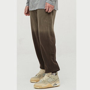Ensemble sweat à capuche et pantalon de survêtement en velours côtelé délavé, style urbain décontracté, aspect vintage, deux couleurs, personnalisable pour homme - Product Image 6
