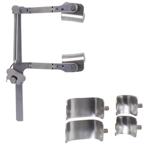 Retractor de Mini-Tórax de 3 Hojas de Acero Inoxidable, Instrumento Quirúrgico Manual para Retracción Controlada de Tejido Torácico, Reutilizable - Product Image 3