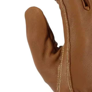 Reinforced Cowhide Leather Mechanic Working Gloves Industrial Safety Hand Protection Soft and <b>Comfortable</b> Mechanical Glove - Product Image 4