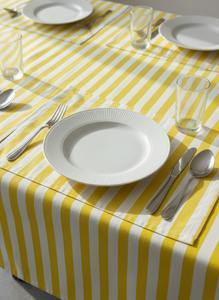 Mantel moderno con rayas amarillas -Resistente a las manchas- Minimalista, repelente a las manchas, ajuste personalizado - Product Image 2