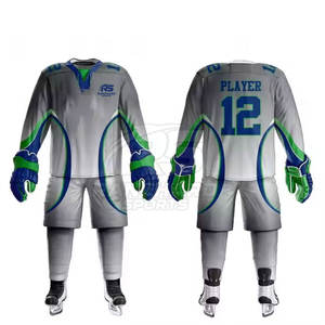 Uniforme de Hockey sobre Hielo de Venta Directa de Fábrica, OEM ODM, Uniforme de Hockey sobre Hielo Personalizado con Logotipo, Nombre y Número - Product Image 3