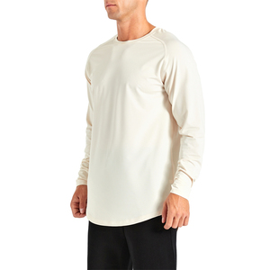 T-shirt de sport à manches longues pour hommes, de haute qualité, personnalisé, à séchage rapide, respirant, vente en gros - Product Image 2