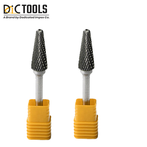 Customizable Tungsten <b>Carbide</b> Tree Shape Rotary <b>Burrs</b> with Pointed End and Straight Shank OEM Support - Product Image 2