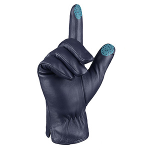 Service OEM Gants de mode en cuir Produit respirant à haute couture Gants de mode en cuir ultra doux au toucher pour hommes - Product Image 4