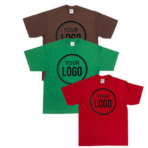 Venta al por mayor peso pesado Camiseta de manga corta logotipo personalizado listo algodón/Poly camiseta para marcas de moda urbana Camiseta de cuello redondo para los hombres - Product Image 3