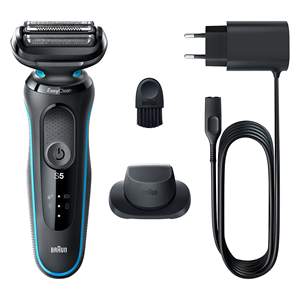 Rasoir électrique sans fil rechargeable pour homme, tondeuse de précision, utilisation humide/sèche, étanche IPX7, rasoir rotatif à cinq lames pour le visage - Product Image 1