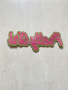 แผ่นปักลายรีดติด ลายสาวสวย สีชมพู เขียว ป้ายปัก ป้ายผ้าปัก สำหรับผู้ชายหรือผู้หญิง - Product Image 6