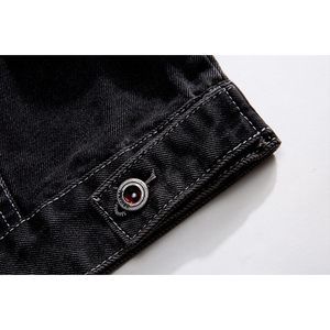 Fashion <b>Denim</b> Winter <b>Jacket</b> For Men <b>Lightweight</b> Casual Outerwear Modern Stylish Coat Comfortable Clothing For Everyday Outfits - Product Image 6