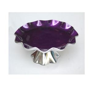 สินค้าใหม่ล่าสุด ของตกแต่งโต๊ะงานแต่งงานและงานครบรอบ ขาตั้งเค้กเคลือบสีม่วง ราคาขายส่ง - Product Image 1