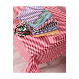 Mantel de Algodón Tejido Ecológico de 150 x 100 cm con Estampado Clásico a Cuadros Color Mostaza para Camping y Caravana - Product Image 2