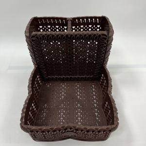 Cesta de mesa con múltiples ranuras para un diseño de almacenamiento refinado y versátil para una vida organizada y un servicio hermoso - Product Image 2