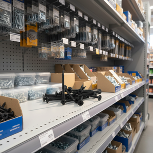 Tornillo para Paneles de Yeso, Punta de Perforación, Autoperforante, Cabeza Trompeta, Clase 8.8, Recubrimiento de Fosfato Negro/Gris, Cabeza Phillips, Pulgadas/Métrico, para Metal - Product Image 1