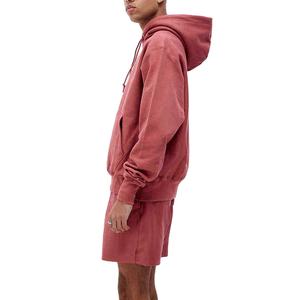 Nouveau sweat à capuche respirant de haute qualité hommes personnalisation ensembles courts 100% coton polaire blanc plaine vêtements fabrication bon prix - Product Image 3