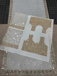 Saree en tissu Georgette de style indien Bollywood pour mariage et événement ethnique au meilleur prix - Product Image 5