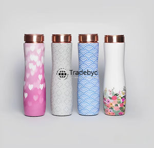 Botella ancha de cobre resistente diseñada para aventuras diarias por Tradebyd - Product Image 3